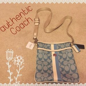 Blue Coach cross body purse{NWT}