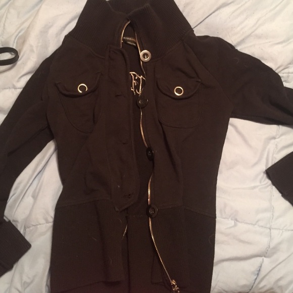 MOVING SALE 🎉 BCBG Maxazria black zip up - Picture 3 of 4