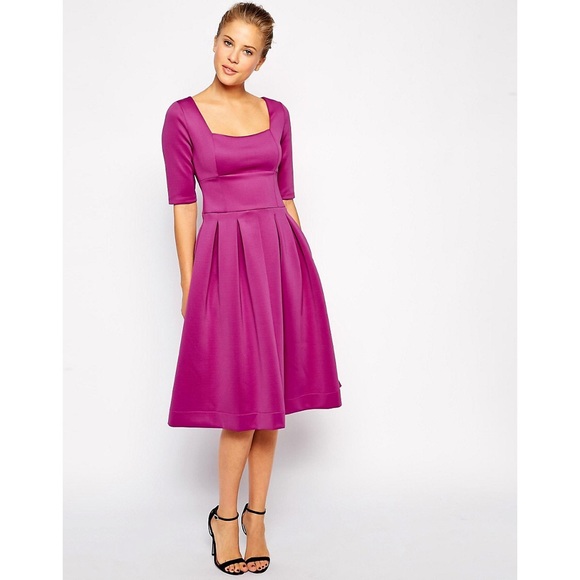 ASOS Debutante Half Sleeve Scuba Party Dress NWOT