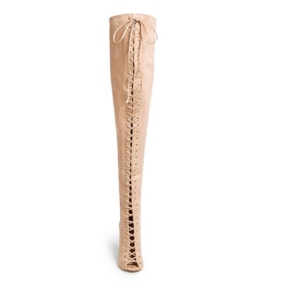 Zigi NY Piarry thigh high suede lace up boot