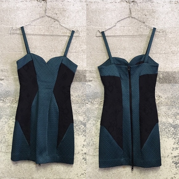 All Saints Dresses & Skirts - All saints green and black color block dress