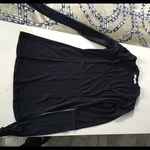 James Perse Navy Long Sleeve Tshirt. Fitted.