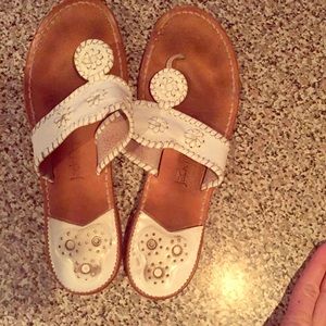 White Jack Rogers size 11 sandals!