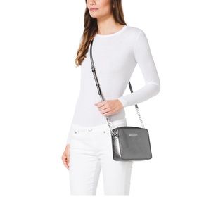 Michael Kors Large Jet Set Metallic Crossbody