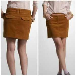 Jcrew slate grey cordouroy skirt