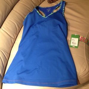 Lilly Pulitzer blue running tank top