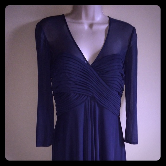 Alex evenings formal dress size 6 blue