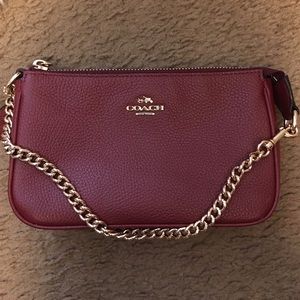 Red coach wristlet