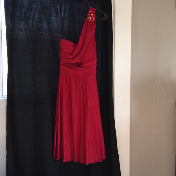 Red formal dress