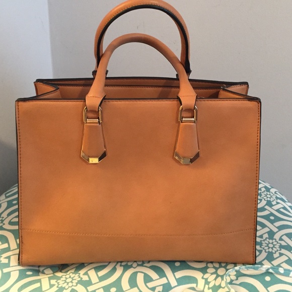Tan handbag tote by Aldo
