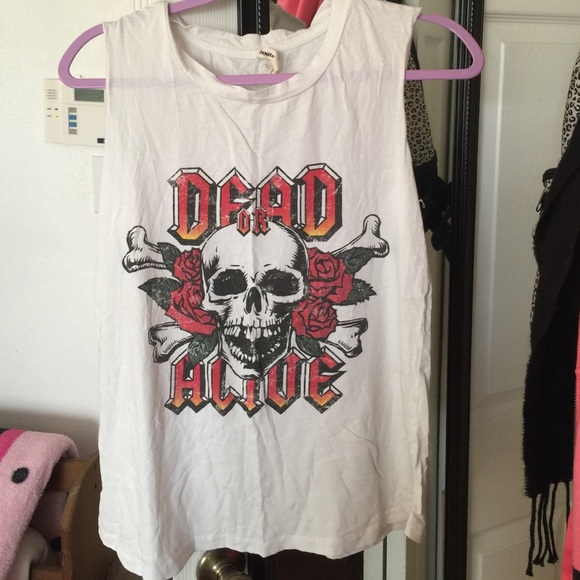 dead or alive rocker chick sleeveless T-shirt