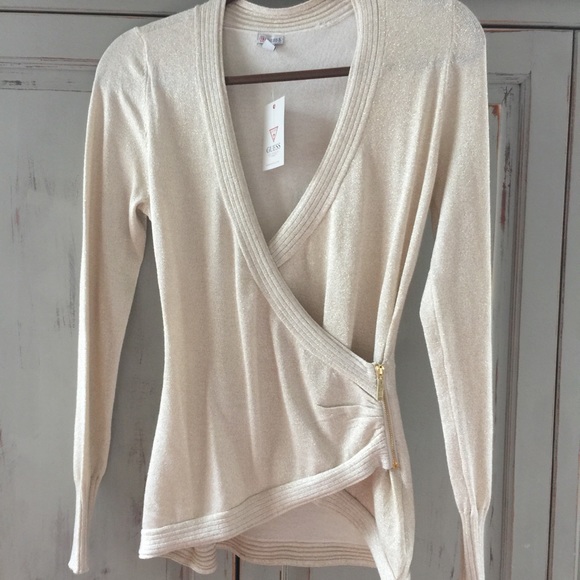 Guess wrap long-sleeved shirt