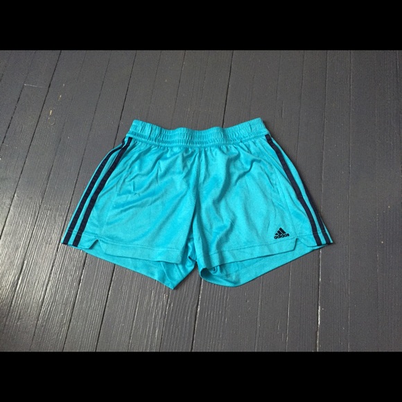 Tiffany blue adidas running shorts