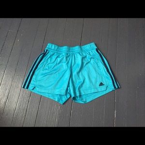 Tiffany blue adidas running shorts