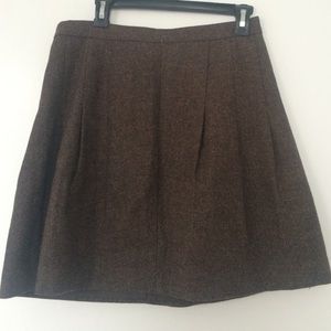 🍀 sale 🍀 Gap brown 100% wool skirt
