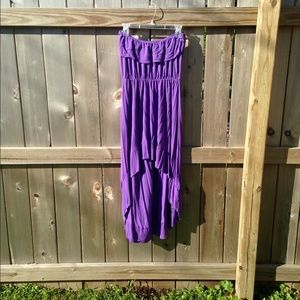 Purple Hi-lo dress