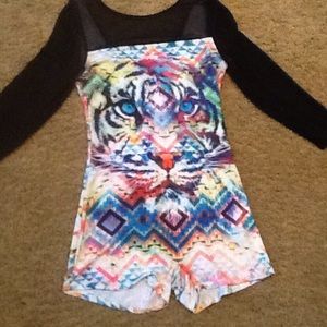 Rave Tiger Neon Romper