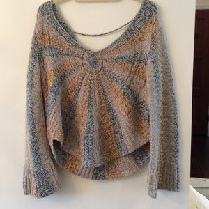 Free People knit multicolored sweater