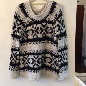 Free People long knit sweater