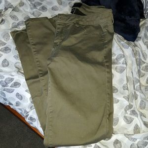 Olive green skinny jean