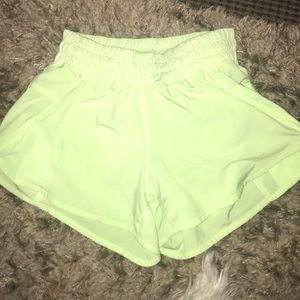 Rare Lululemon size 8 neon shorts!
