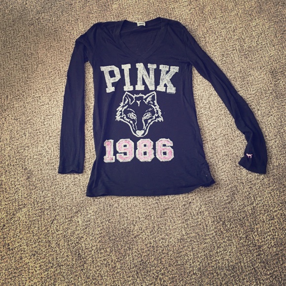 Pink long sleeve t-shirt