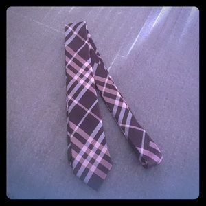 Authentic Burberry London men's plaid check tie