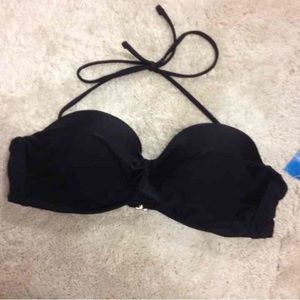 New strappy black bikini top