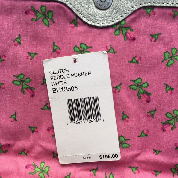 100% Authentic Betsy Johnson White Leather Clutch - Picture 4 of 4