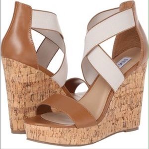 Steve Madden Eddna Wedge Sandals - Size 6