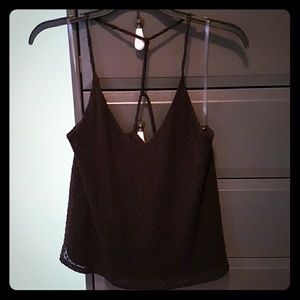 Tank with criss cross back