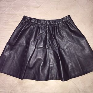 H&M Faux Leather Mini Skirt