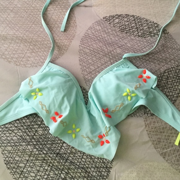 teal bathing suit