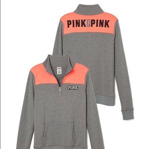NEW PINK QUARTER ZIP, large