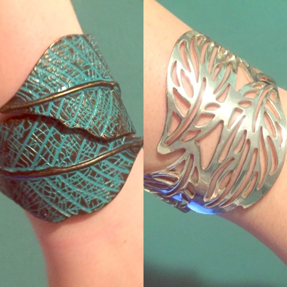 Rustic Leaf Bangle Bundle