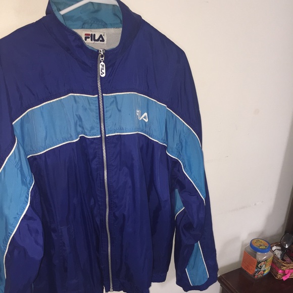 vintage fila windbreaker jacket