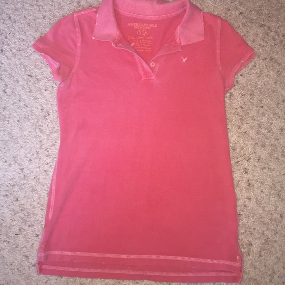 American eagle polo distressed/vintage