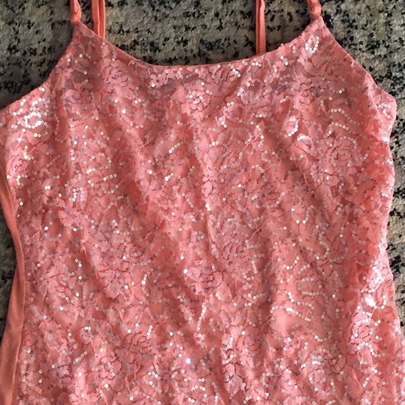 Sequined tank top