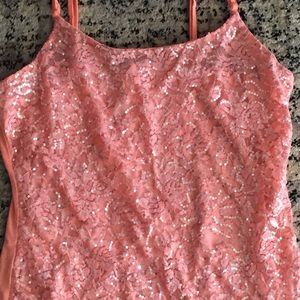 Sequined tank top