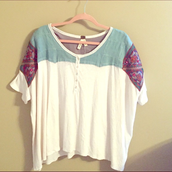 Free People oversized shirt