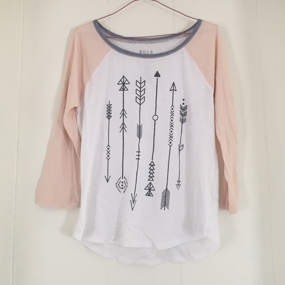 NWOT Boho billabong baseball tee