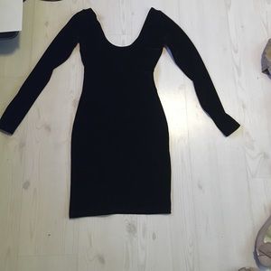Black velvet off the shoulder dress
