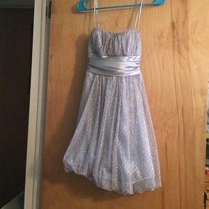 Sparkly silver dress