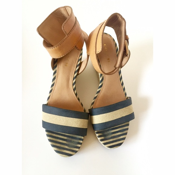 Coach Espadrilles Wedge Sandal Striped - Picture 2 of 4