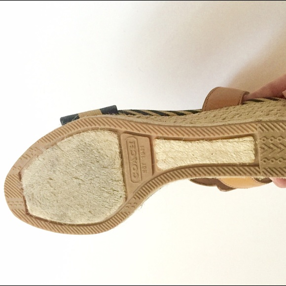 Coach Espadrilles Wedge Sandal Striped - Picture 4 of 4