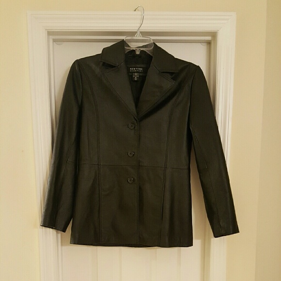 Real leather women's jacket