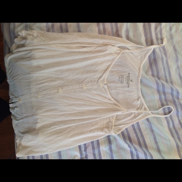 American Eagle White Tank Top Blouse - Picture 4 of 4