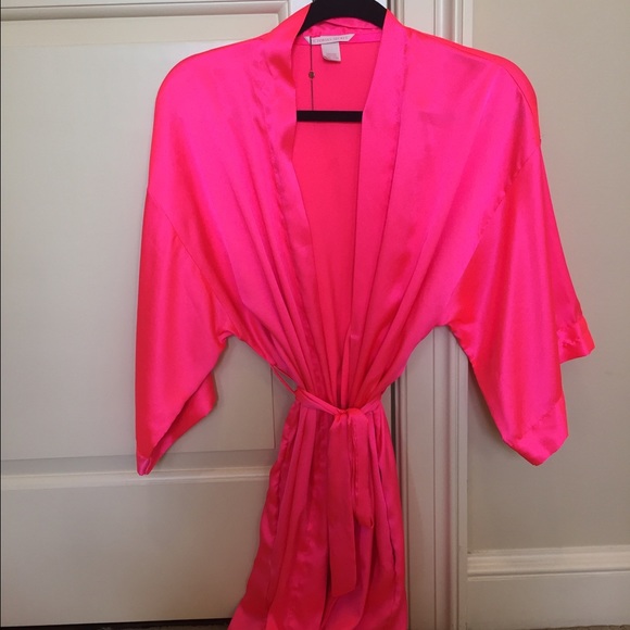 S/M Victoria's Secret Neon Pink Kimono