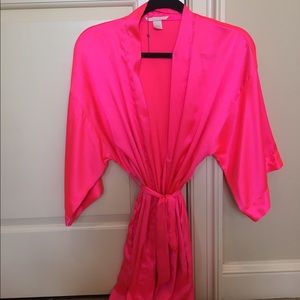 S/M Victoria's Secret Neon Pink Kimono