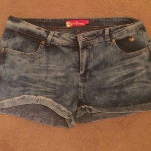Apple bottoms acid wash shorts